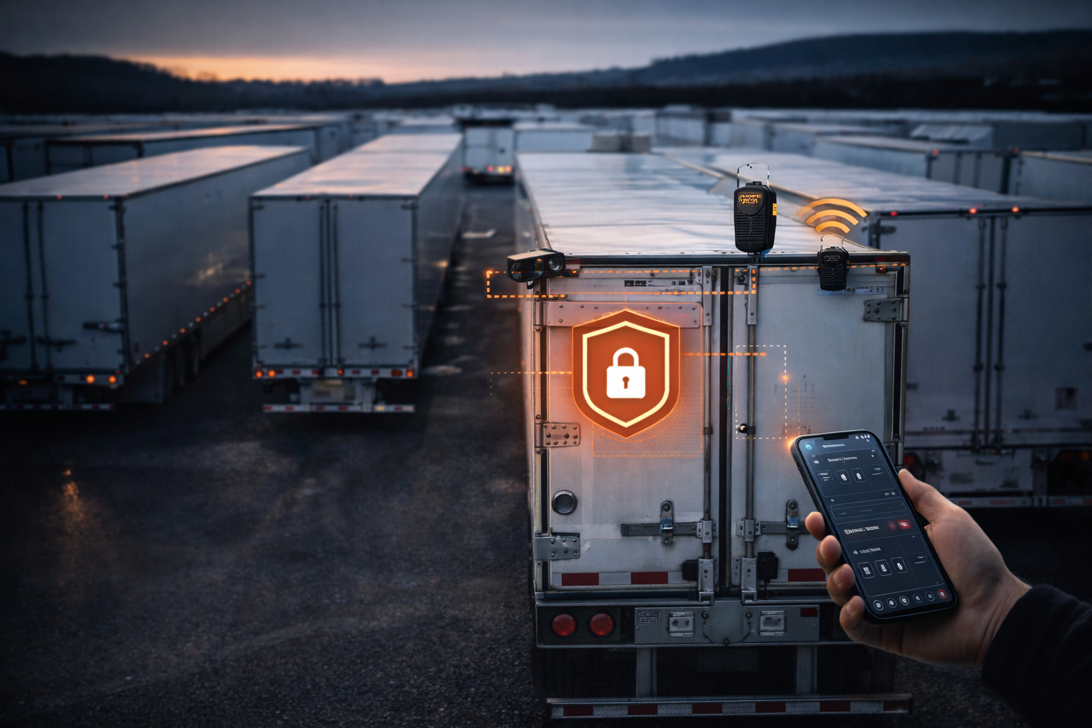 Unidad monitoreada en carretera